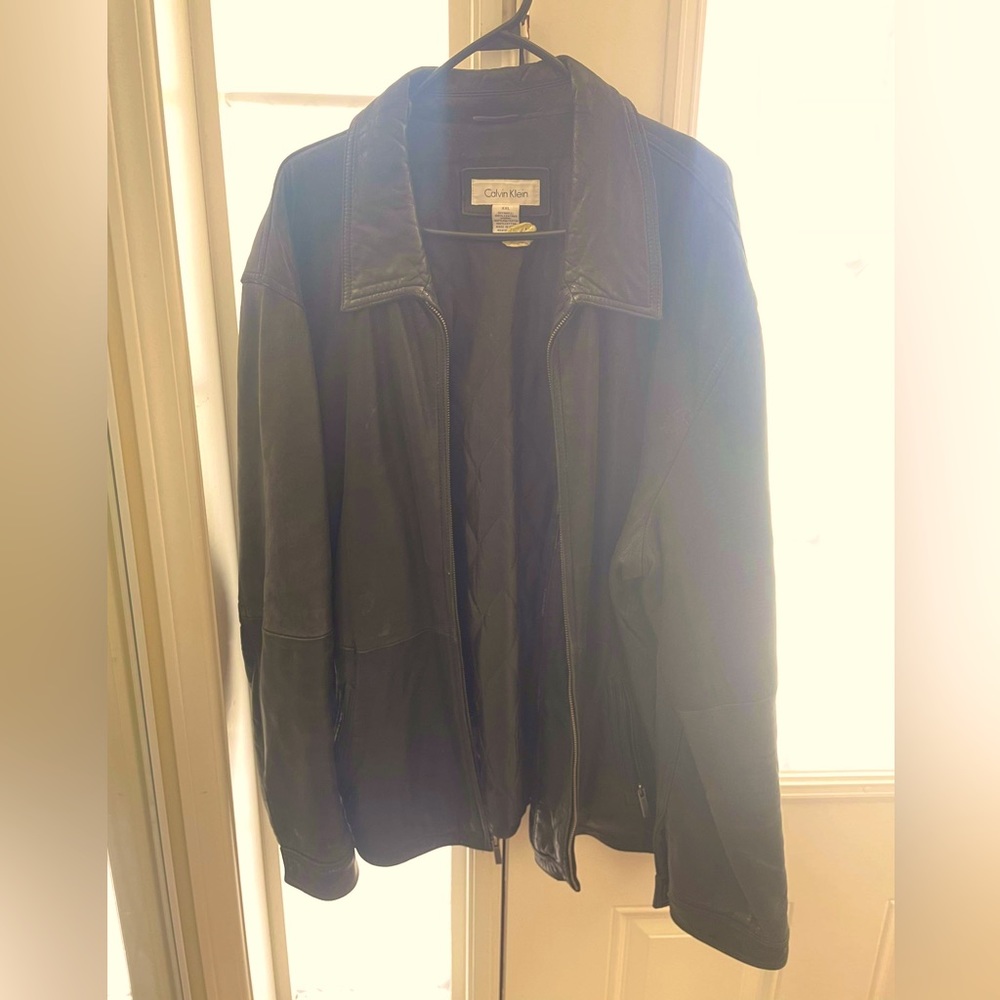 Vintage Calvin Klein leather jacket